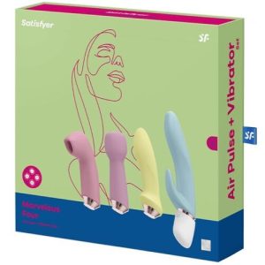 SATISFYER - MARVELOUS FOUR SET VIBRADOR Y SUCCIONADOR
